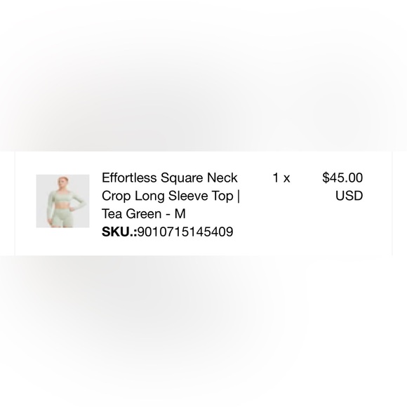 Oner Active Effortless Long sleeve crop Size M - Picture 2 of 2